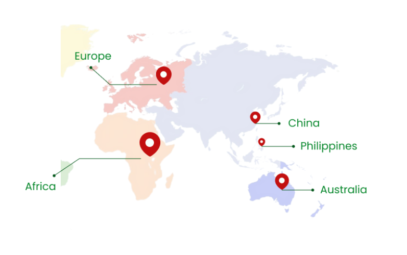 Mekong Delta sourcing map