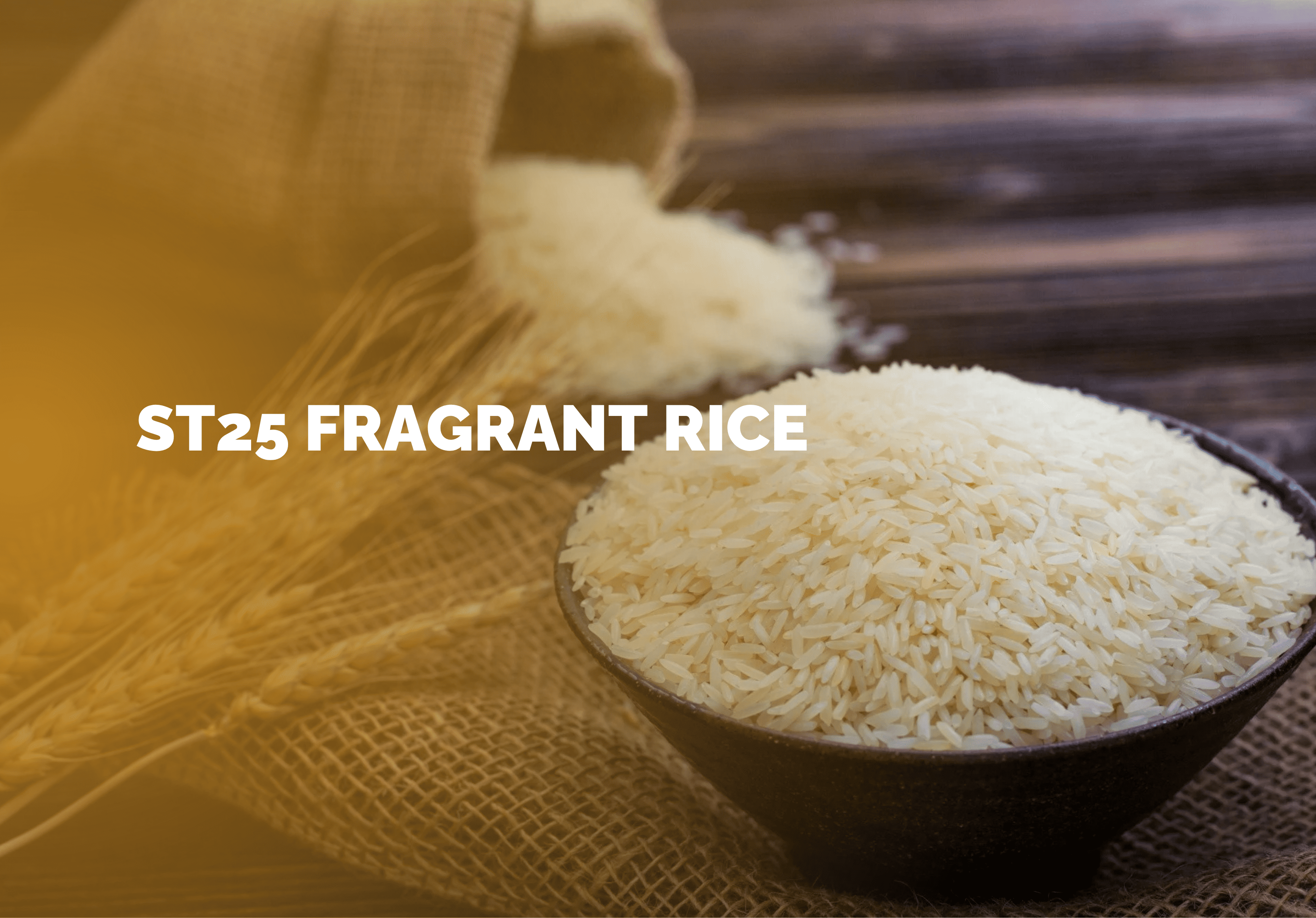 ST25 fragrant rice — Vietnam's most celebrated aromatic variety, awarded World's Best Rice in 2019 and 2023.